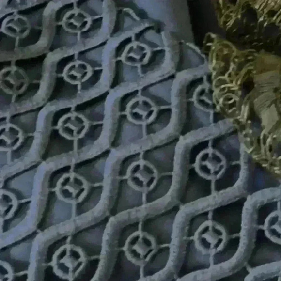 Alexis Erin Bicolor Crochet & Lace Midi Dress in Black & Navy - Picture 7 of 13